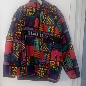 Reason Multicolor Graphic Windbreaker